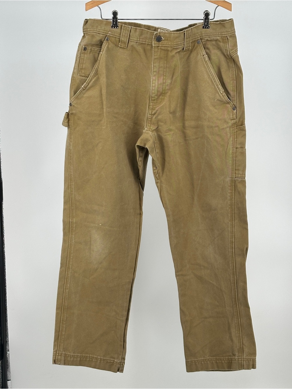 RedHead Men's 34x32 Tan Cargo Canvas Work Pants Workwear